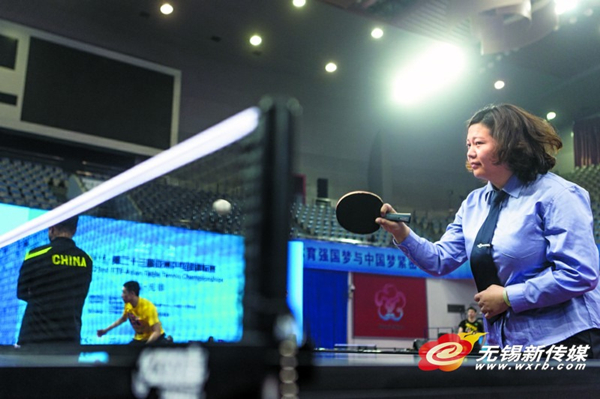 Police liaison officer at the Asian Table Tennis Championships