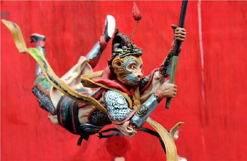 Dough figurines of Monkey King welcome the New Year