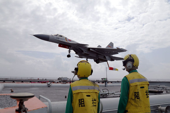 China's aircraft carrier returns to port after drill