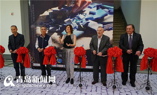 Italian mosaic art exhibition opens in Qingdao