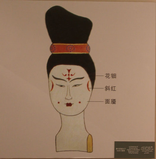 A glimpse of women's makeup in ancient China