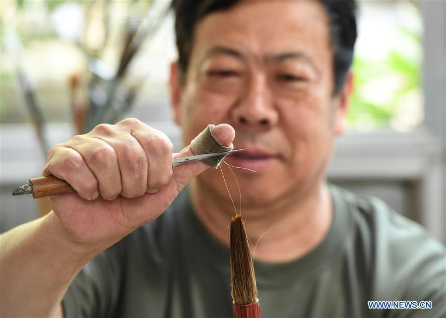 Qi writing brush in E China's Shandong