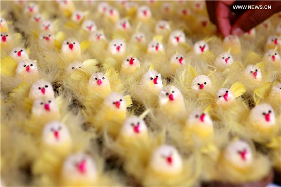 Intangible cultural heritage: velvet bird made in Shandong