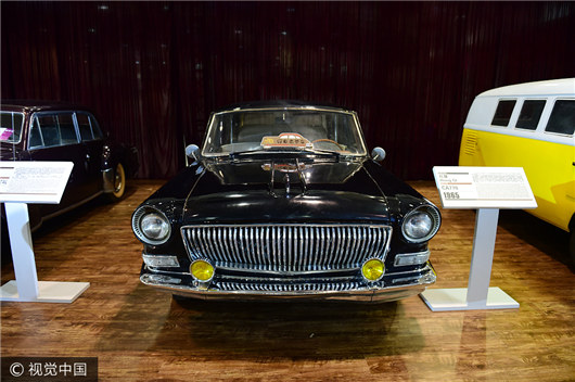 Historic cars on display at Qingdao auto show