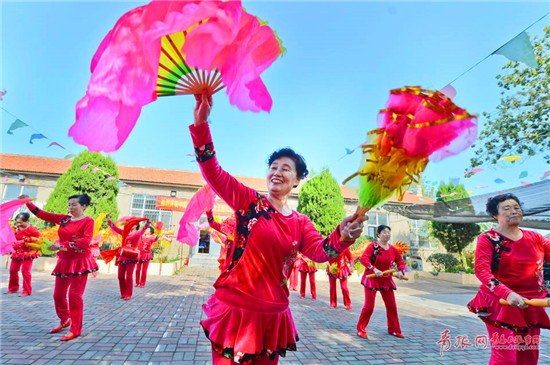 Yangko dance flourishes in Qingdao village