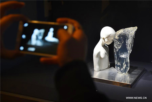 Over 130 pottery works displayed at pottery exhibition in Shandong