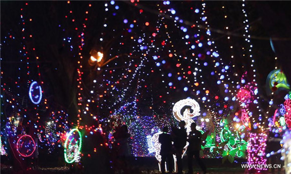 Colorful lanterns displayed to greet upcoming Lantern Festival in Shandong