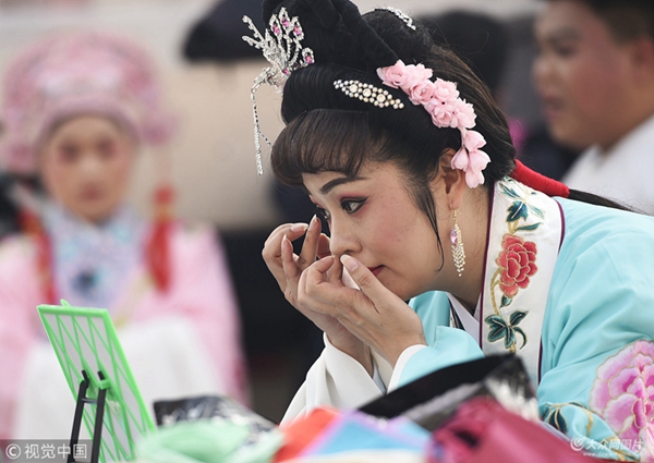 Shandong troupe brings opera to rural areas