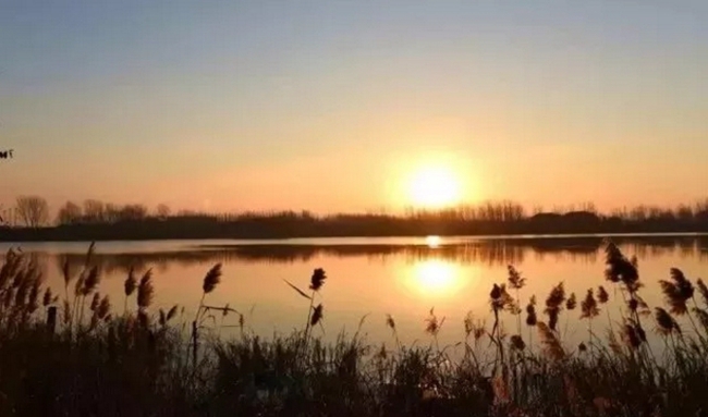 Beautiful sunrise captured in Qingzhou