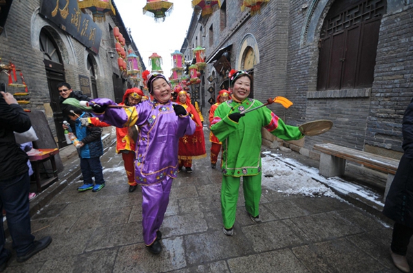 In pics: Chinese New Year celebration at Zhoucun ancient town