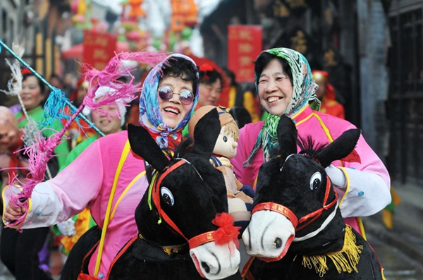 In pics: Chinese New Year celebration at Zhoucun ancient town