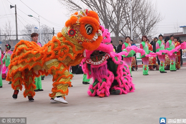 Yantai fishermen hold sacrificial ceremony to the sea