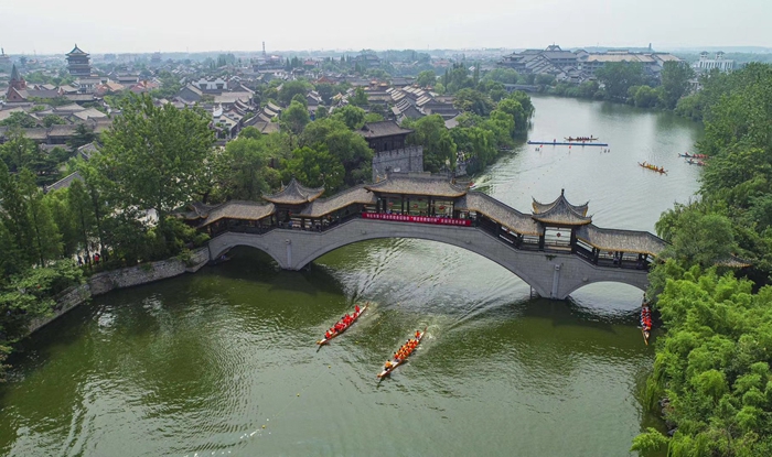 Taierzhuang ancient town celebrates Duanwu Festival