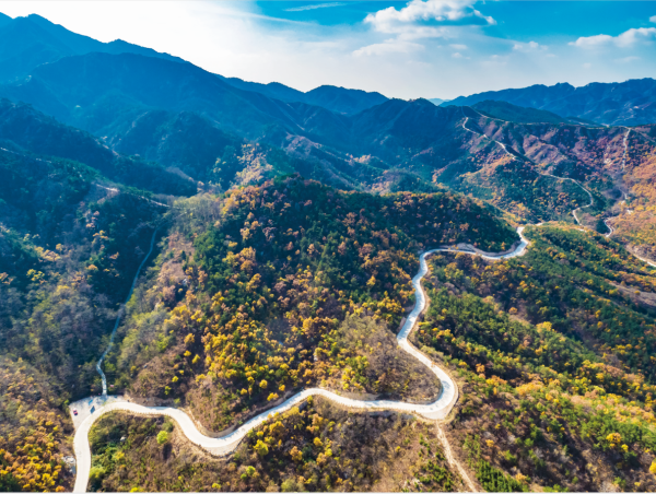 Majestic mountains in Yantai