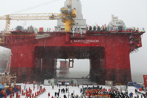 First drilling rig for North Sea finishes construction