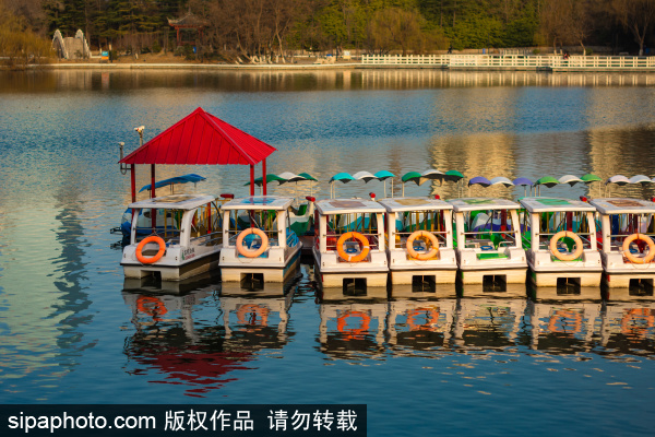 Spring scenery at Nanshan Park in Yantai