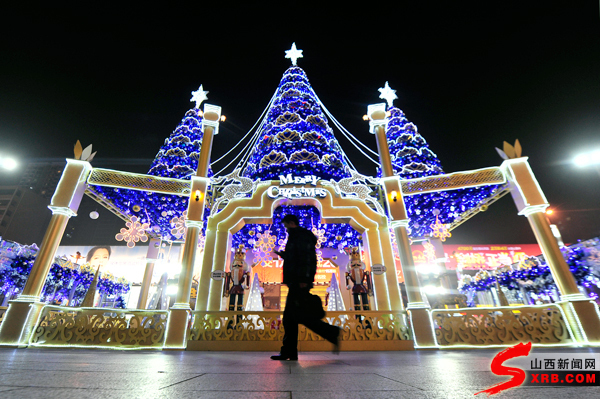 Taiyuan is fragrant with its Christmas atmosphere