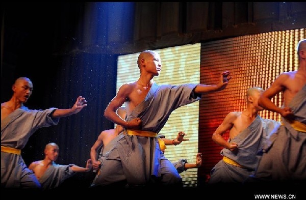 Shaolin martial arts performed in Taiyuan