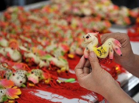 Traditional dough figurines in Spring Festival