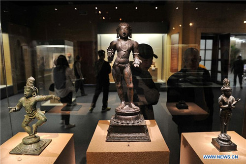 Indian cultural masterworks displayed in Shanxi