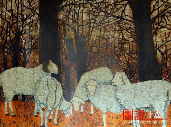 Lacquer paintings add luster to Pingyao Arts Association