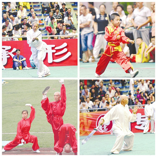 Traditional Chinese boxing contest held in Shanxi