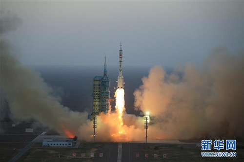 Shanxi astronaut blasts into space for third time