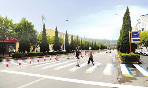 3D zebra crossing debuts in Jincheng