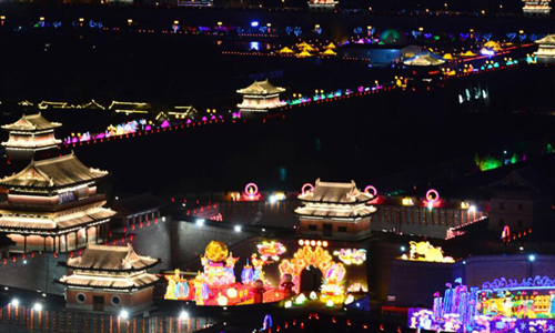 Ancient City of Datong embellished with lanterns