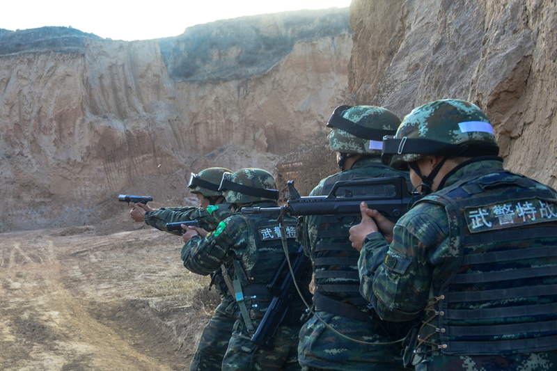 Armed police training underway in Shanxi