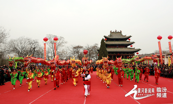 Xiangfen county hosts show for Longtaitou Festival