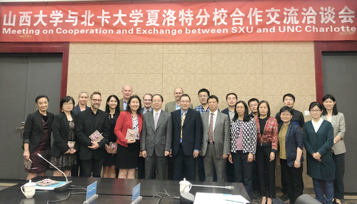 UNC Charlotte delegation visits Shanxi University