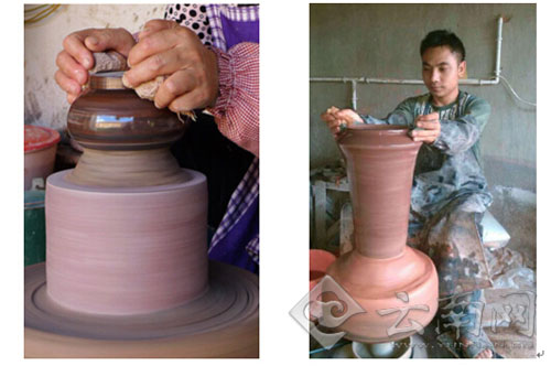 Handicraft pottery art