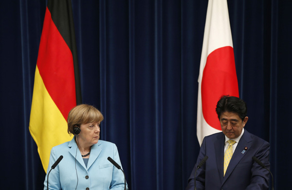 Abe needs German courage