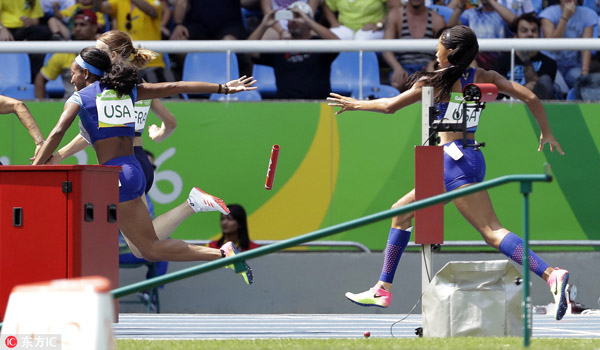 Bizarre solo relay in Rio puts power of US on full display