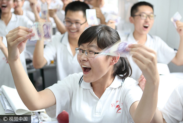 Is tearing up textbooks a good way to relieve stress?