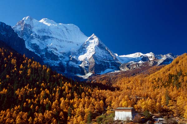 A Temple at Yading, Daocheng Couty, Sichuan Province