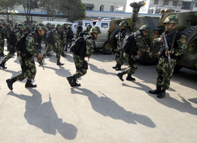 Anti-terrorism drill in Nanjing