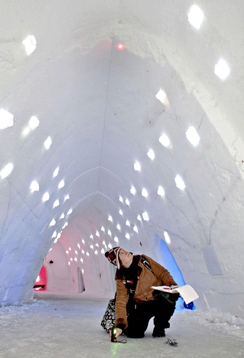 Ice hotel in Montreal