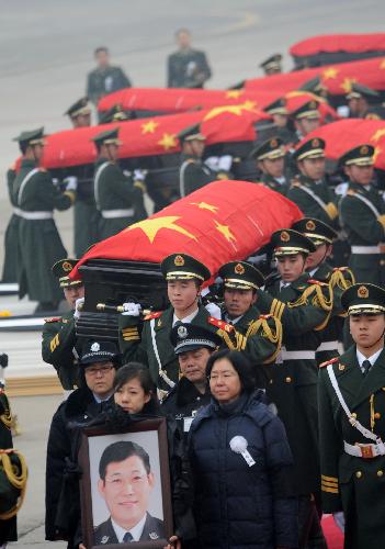 Farewell to Chinese peacekeeping police officers killed in Haiti