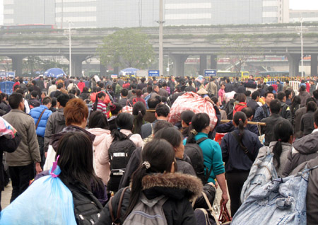 Travel rush after the Spring Festival