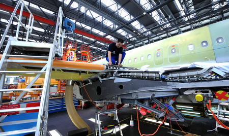 Airbus A320 equipped with China-made wings