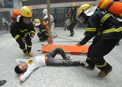 Emergency drill in Nanjing