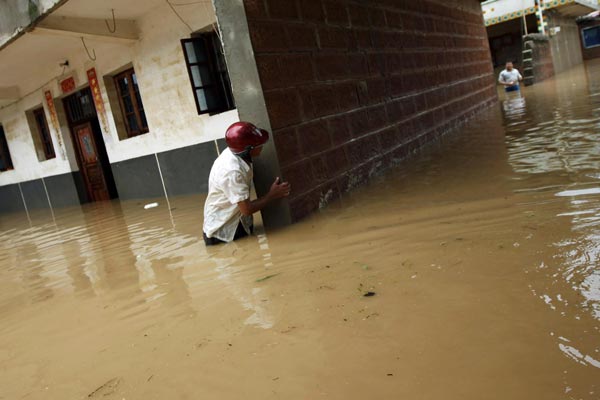 Flood victims in southern China