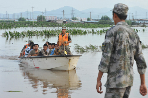 NE China suffers from floods