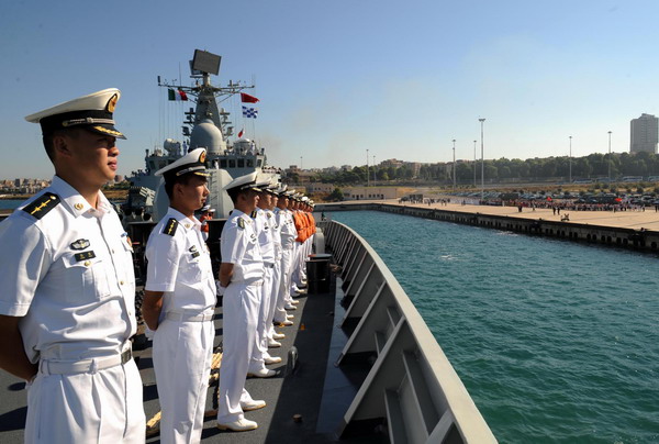 Fifth Chinese Navy Fleet say 'Ciao' to Italy