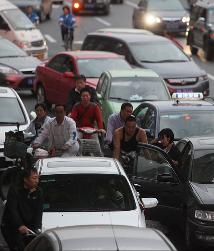 Beijing stuck in severe traffic jams