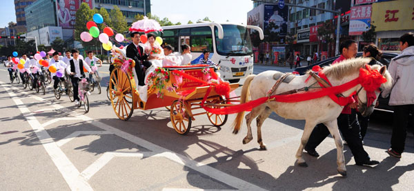 Low-carbon weddings bring fairy tales to life