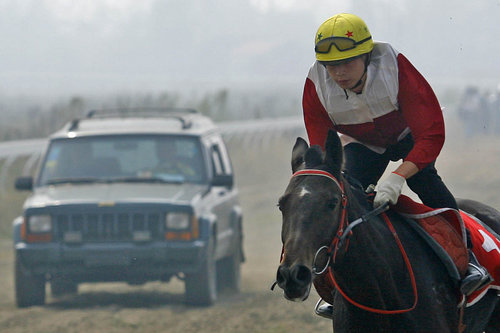 Horse versus horsepower in pre-festival derby