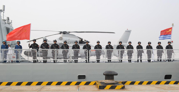 China's 7th escort flotilla leaves for missions